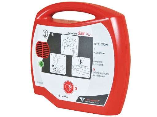 [GM-29471] DEFIBRILLATORE AED RESCUE SAM - italiano
