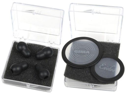 [49580] KIT GIMA EVOLVE: 2 DIAFRAMMI FLUTTUANTI + 2 PAIA DI OLIVE - nero - ricambio