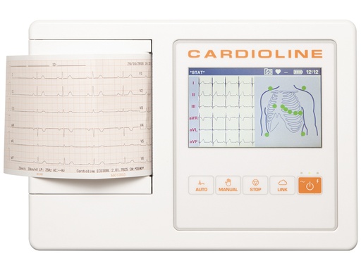 [54201] CARDIOLINE ECG100L GLASGOW - schermo a colori touch da 5"