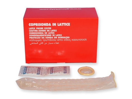 [DMM08017] Coprisonda in lattice trasparente per sonde di ecografi e doppler 17 cm
