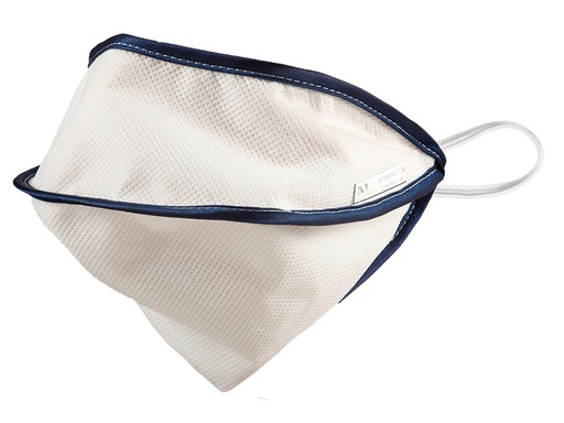 [20751] MASCHERINA RIUTILIZZABILE MYCROCLEAN BFE 99,8% - doppio strato, bianca/blu - con nasello