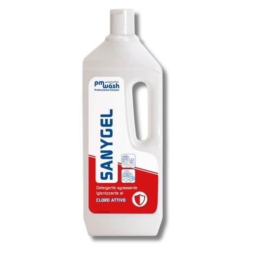 [DET01068] M12 Sanygel  detergente igienizzante cloro-attivo profumato in flacone 1kg