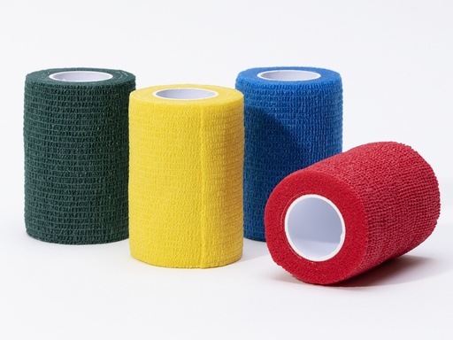 [34736] BENDA ELASTICA COESIVA TNT 4,5 m x 7,5 cm - mix 5 colori