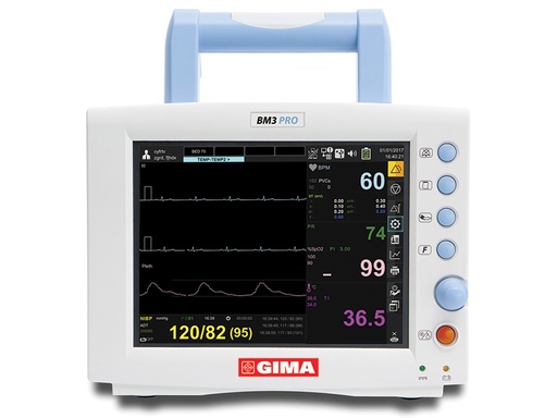 [GM-30140] MONITOR GIMA BM3 PRO - SpO2+ECG+NIBP+TEMP+RESP