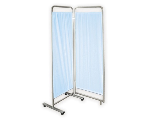 [GM-30368] PARAVENTO a 2 ANTE - azzurro TREVIRA
