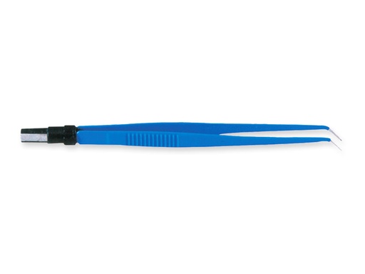 [30652] PINZA BIPOLARE CURVA 18 cm - punte 1 mm