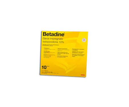 [SDF02008] Garza impregnata betadine 10 x 10 cm

