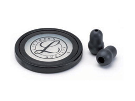 [GM-30669] KIT LITTMANN 40011: membrana+anello+olive per Master Cardiology-nero