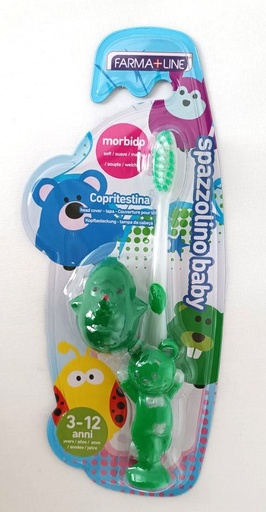 [IGP04084] Spazzolino bimbi oralpiù_copritestina orsacchiotto