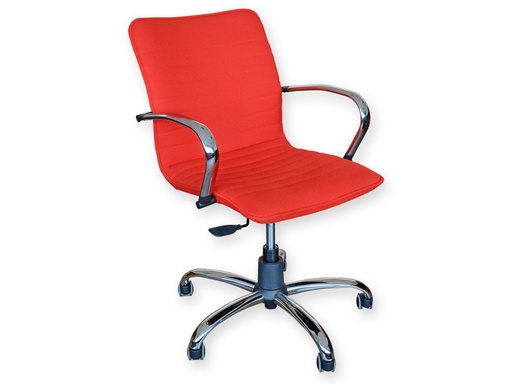 [GM-30722] SEDIA ELITE SCHIENALE BASSO - tessuto - rosso