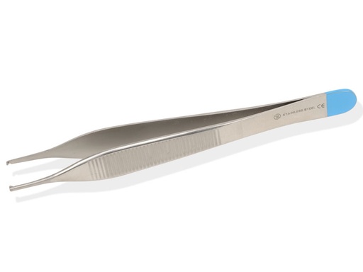 [38871] PINZA ADSON CHIRURGICA STERILE - retta - 12 cm 1x2 denti