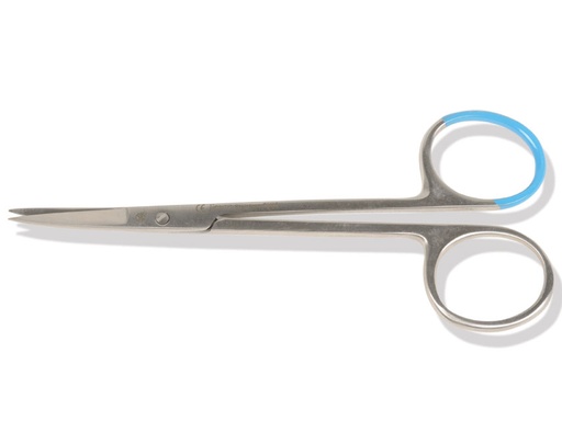 [GM-30929] FORBICI IRIS STERILI punte acute - curve - 11,5 cm