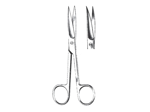 [GM-31328] FORBICI CURVE - punte acute - 18 cm